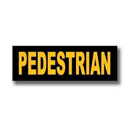 Ergomat 8in x 24in RECTANGLE SIGNS - PEDESTRIAN DSV-SIGN 384 #2184 -UEN
